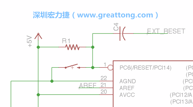 很多PCB設計者的設計不符合人體工學，他們使用很小的按鈕、不方便的元件配置和難以解讀的標簽，千萬不要變成這樣！這次我們的設計有一個大小合適的重置按鈕（reset button）和可以清楚辨認是否已經接上電源的LED指示燈。